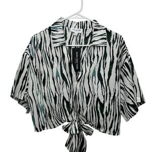 Marc New York Jeans Zebra print top